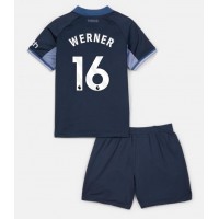 Tottenham Hotspur Timo Werner #16 Bortadräkt Barn 2023-24 Kortärmad (+ Korta byxor)